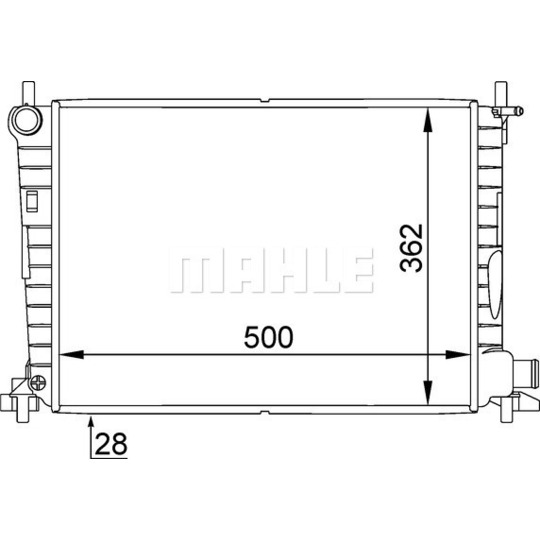 CR 381 000P - Radiator, engine cooling 