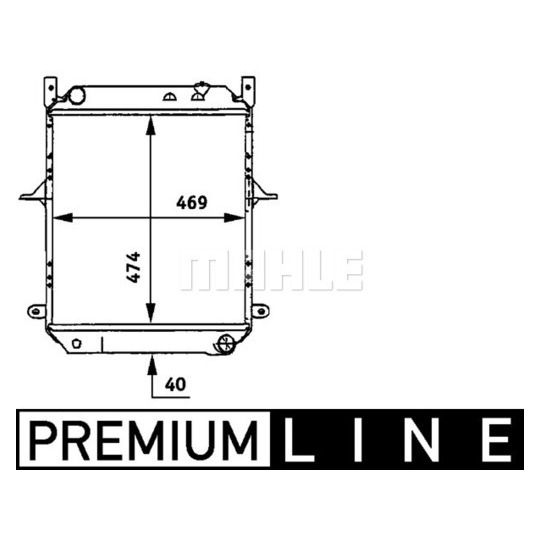 CR 721 000P - Radiator, engine cooling 