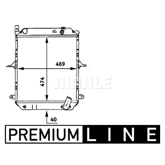 CR 724 000P - Radiator, engine cooling 