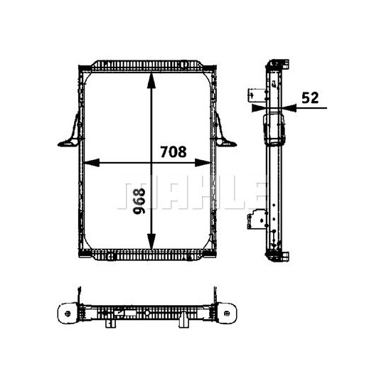 CR 704 000P - Radiaator,mootorijahutus 