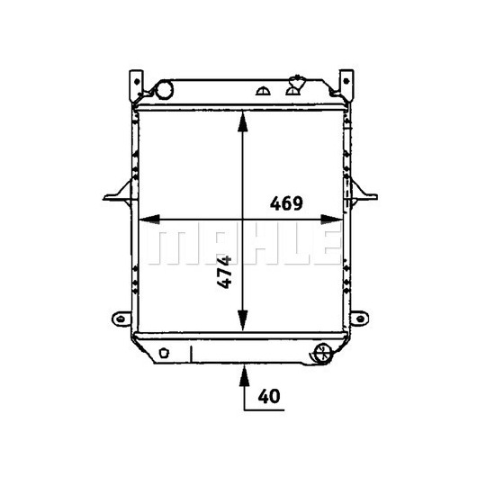 CR 721 000P - Radiator, engine cooling 