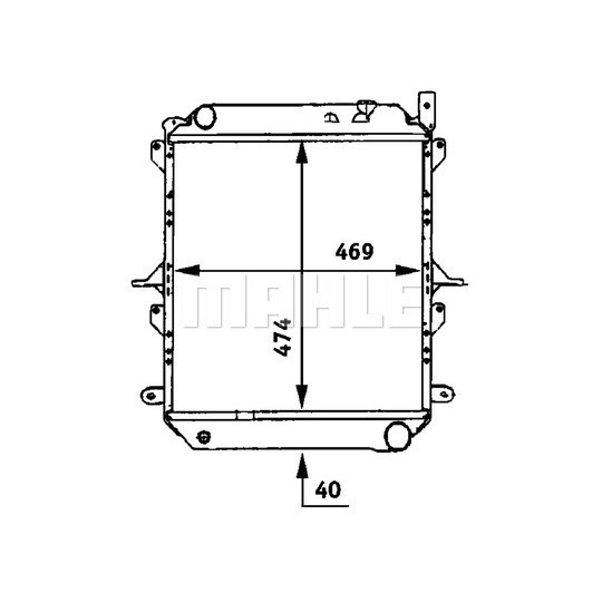 CR 723 000P - Radiator, engine cooling 