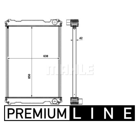 CR 863 000P - Radiator, engine cooling 