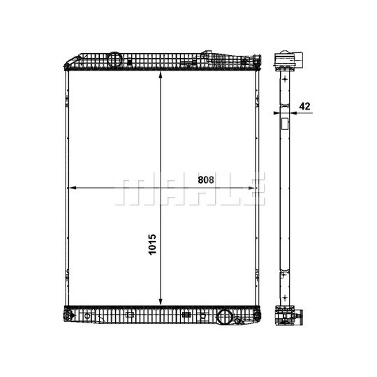 CR 862 000P - Radiaator,mootorijahutus 