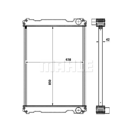 CR 863 000P - Radiator, engine cooling 