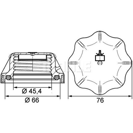 CRB 20 000P - Cap, coolant tank 