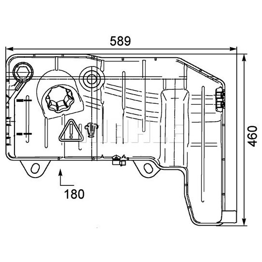 CRT 55 000P - Expansion Tank, coolant 