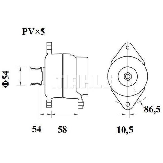 MG 451 - Alternator 