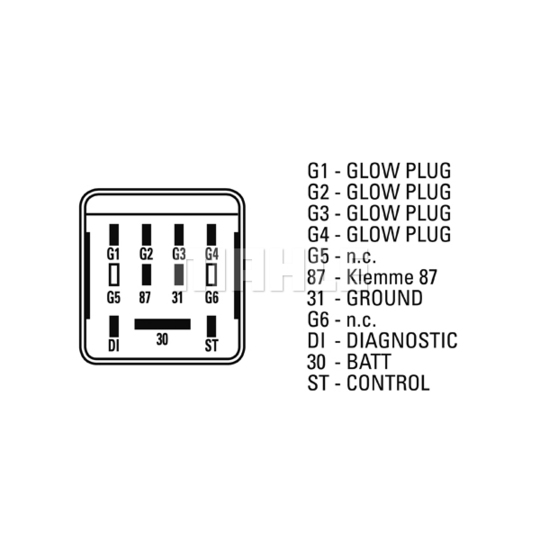 MHG 37 - Control Unit, glow plug system 