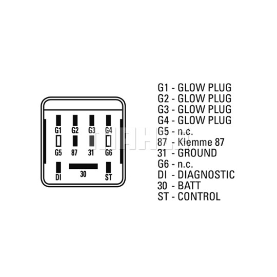 MHG 37 - Kontrollenhet, glödstiftsystem 