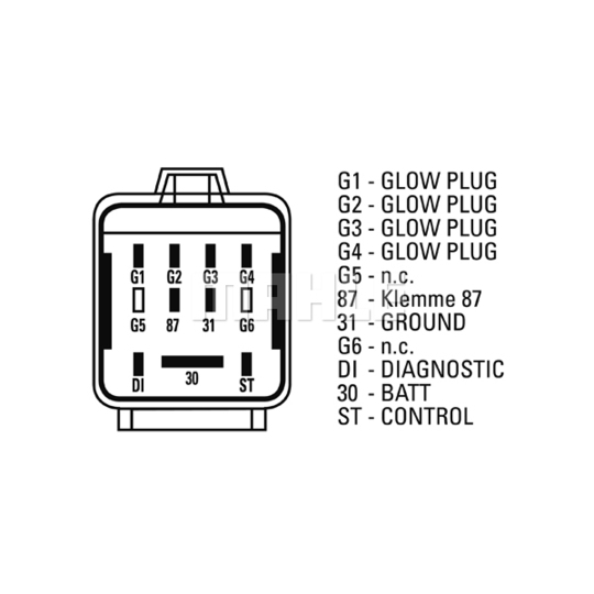MHG 34 - Control Unit, glow plug system 
