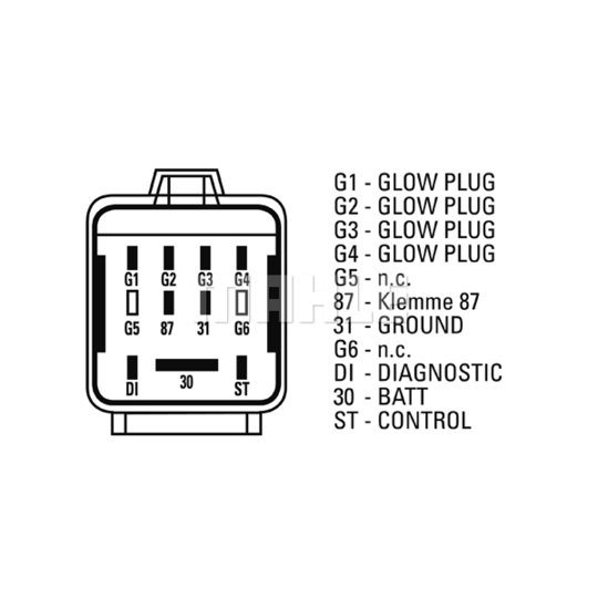 MHG 36 - Control Unit, glow plug system 