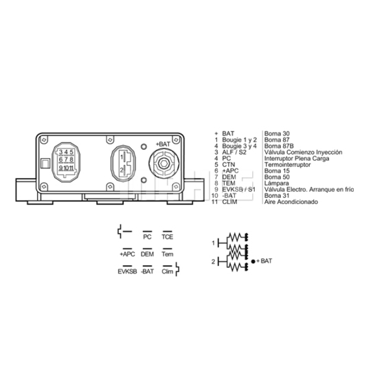 MHG 53 - Control Unit, glow plug system 