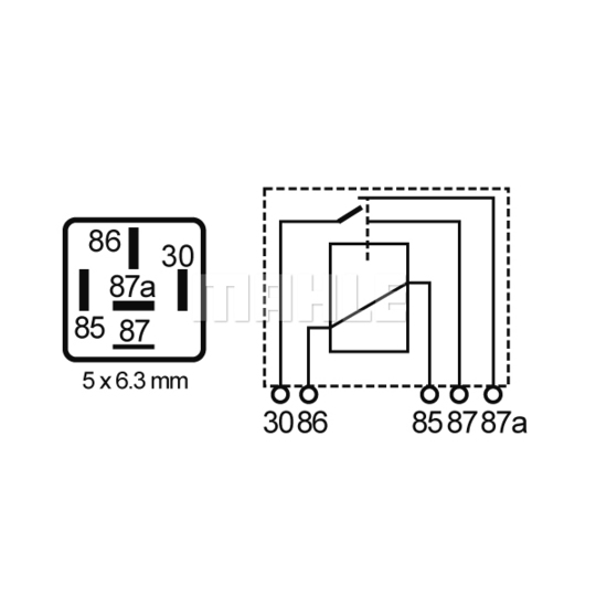 MR 75 - Relay, main current 