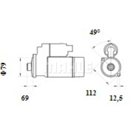 MS 1090 - Startmotor 