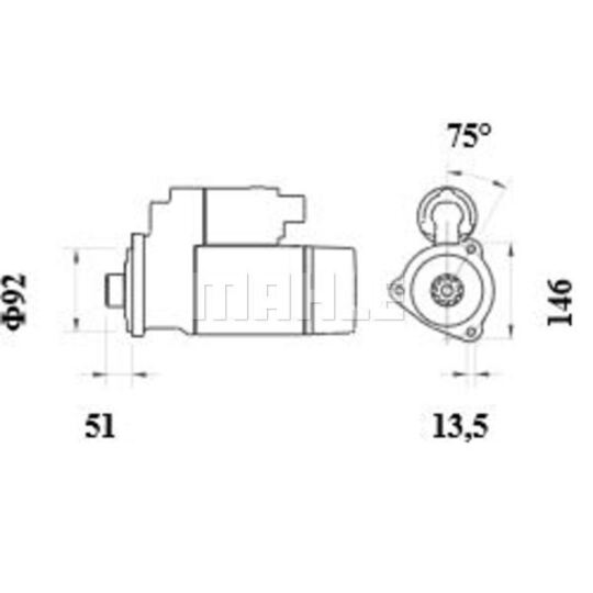 MS 940 - Startmotor 