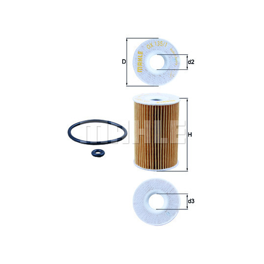 OX 135/1D - Oil filter 