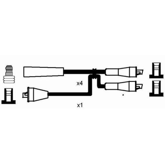 0664 - Ignition Cable Kit 