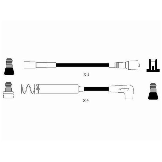 0828 - Ignition Cable Kit 