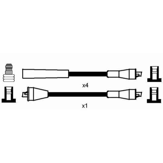 0986 - Ignition Cable Kit 