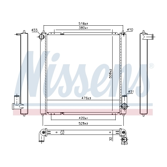 606690 - Radiaator, mootorijahutus 