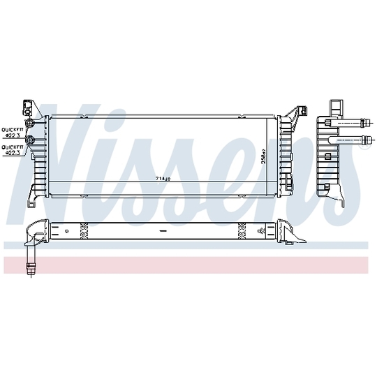 606087 - Radiaator, mootorijahutus 