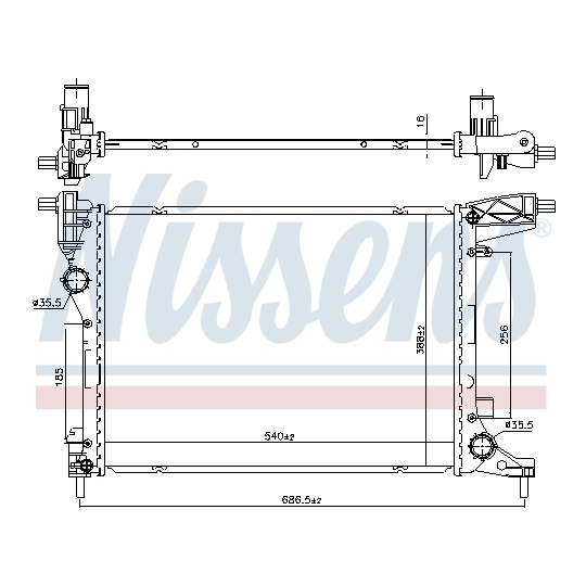 606277 - Radiator, engine cooling 