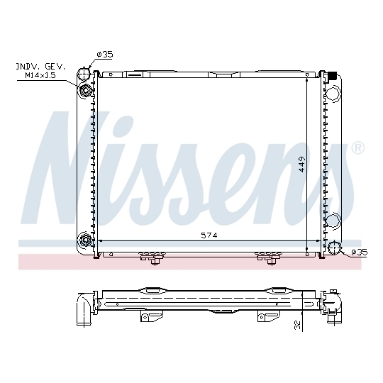 62734A - Radiator, engine cooling 