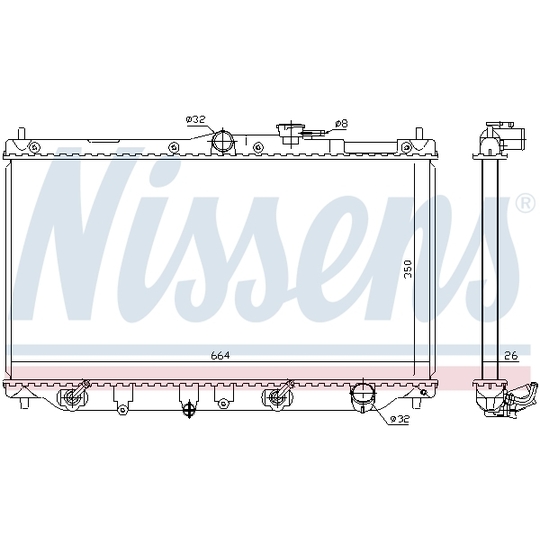 622831 - Radiator, engine cooling 