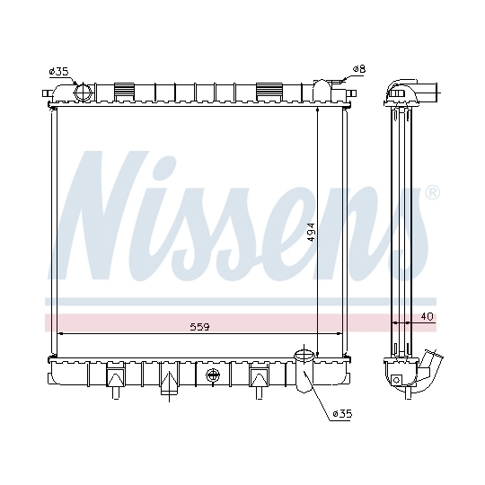 64302A - Radiator, engine cooling 