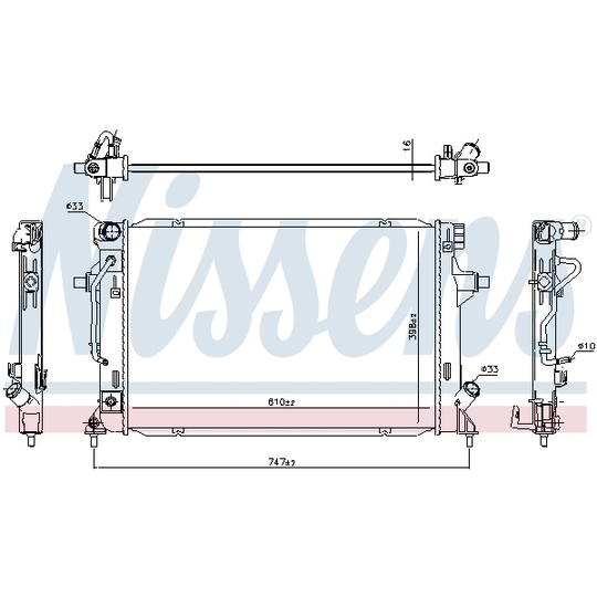 636727 - Radiator, engine cooling 