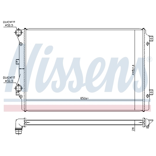 65339 - Low Temperature Cooler, intercooler 