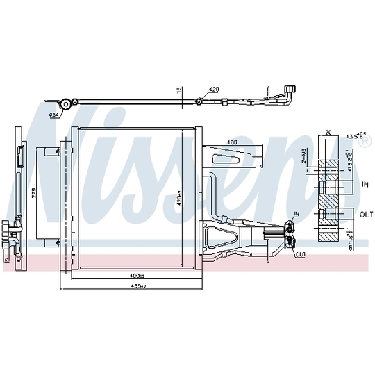 941136 - Condenser, air conditioning 