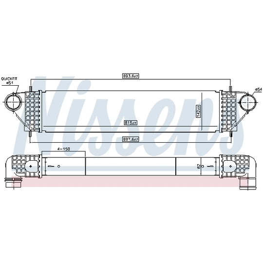 961005 - Intercooler, charger 