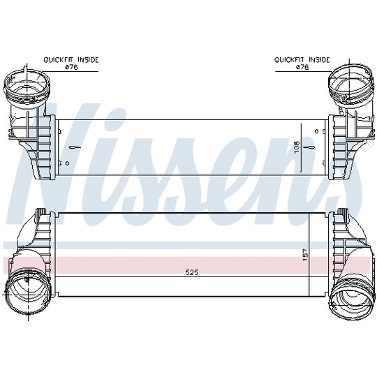 96364 - Intercooler, charger 