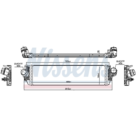 961504 - Intercooler, charger 