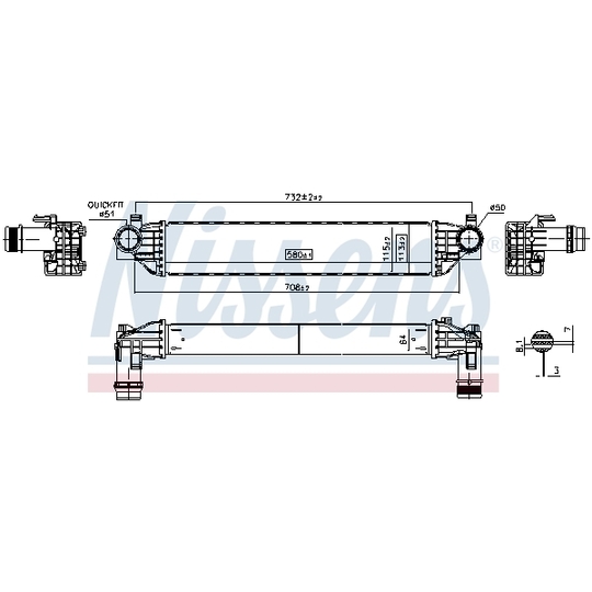 961558 - Intercooler, charger 