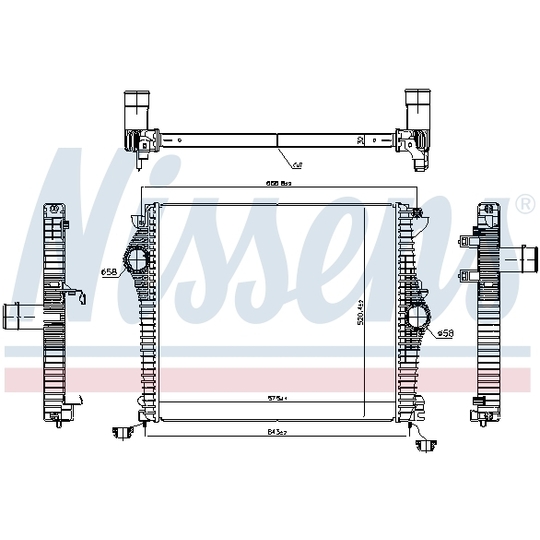 961532 - Intercooler, charger 