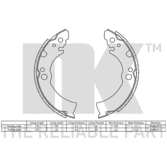 2722404 - Brake Shoe Kit 