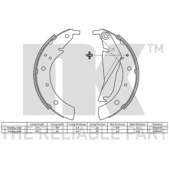 2715432 - Brake Shoe Set 