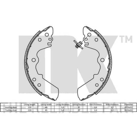 2714528 - Brake Shoe Set 