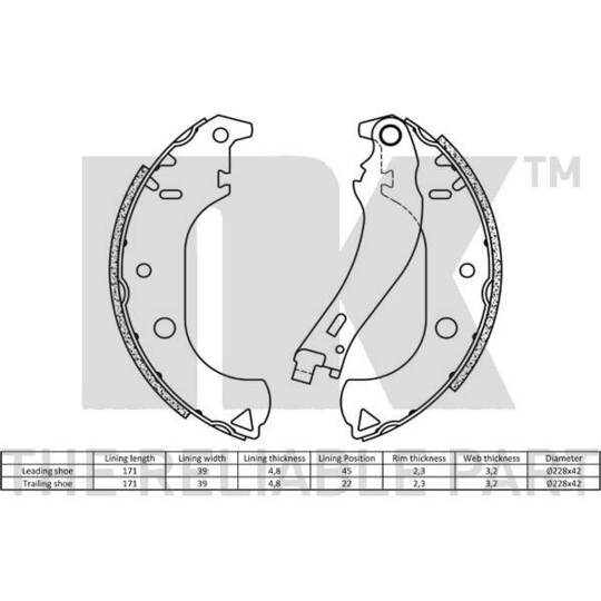 2723677 - Brake Shoe Set 