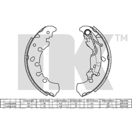 2723730 - Brake Shoe Kit 