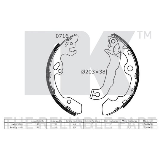 2725632 - Brake Shoe Set 