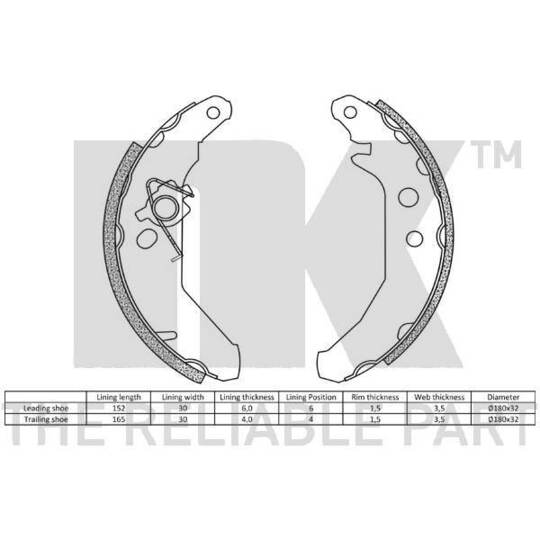 2725517 - Brake Shoe Set 