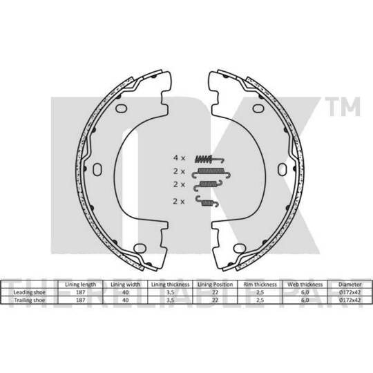 2733773 - Piduriklotside komplekt, seisupidur 