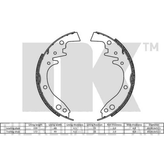 2748242 - Brake Shoe Kit 