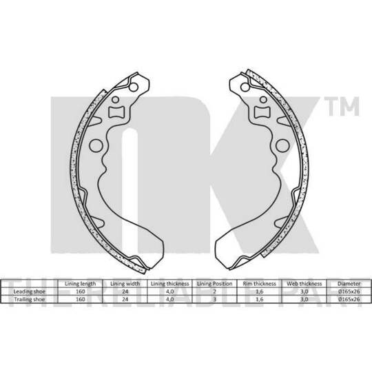 2751503 - Brake Shoe Set 