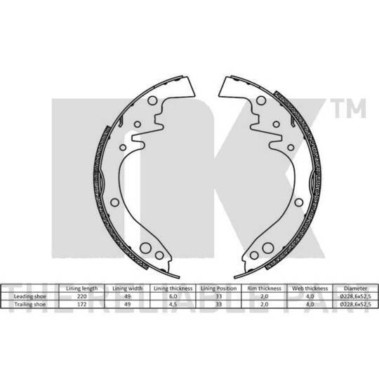 2748243 - Brake Shoe Kit 