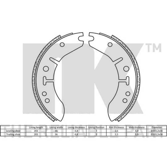 2799005 - Brake Shoe Kit 